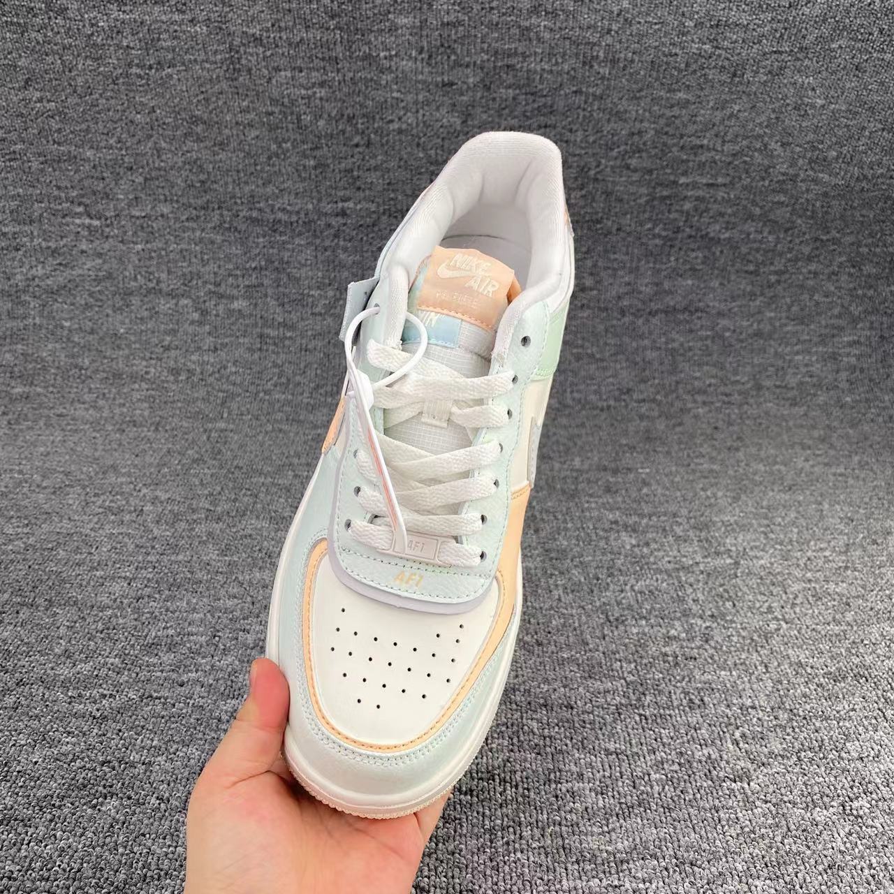nike air force 1 - Blanco Menta Durazno