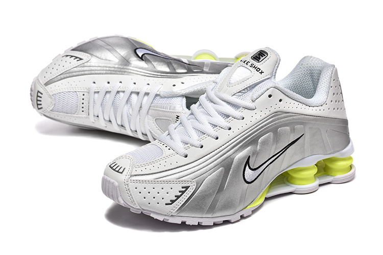 nike shox - Amarillo Gris Blanco