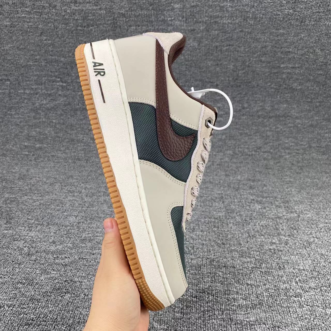 nike air force 1 - Gris Cafe Verde
