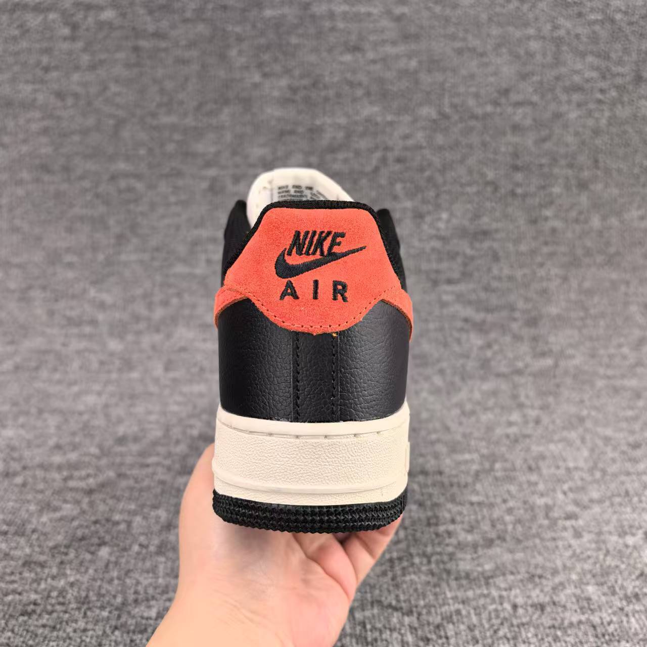 nike air force 1 - Blanco Naranjo Negro