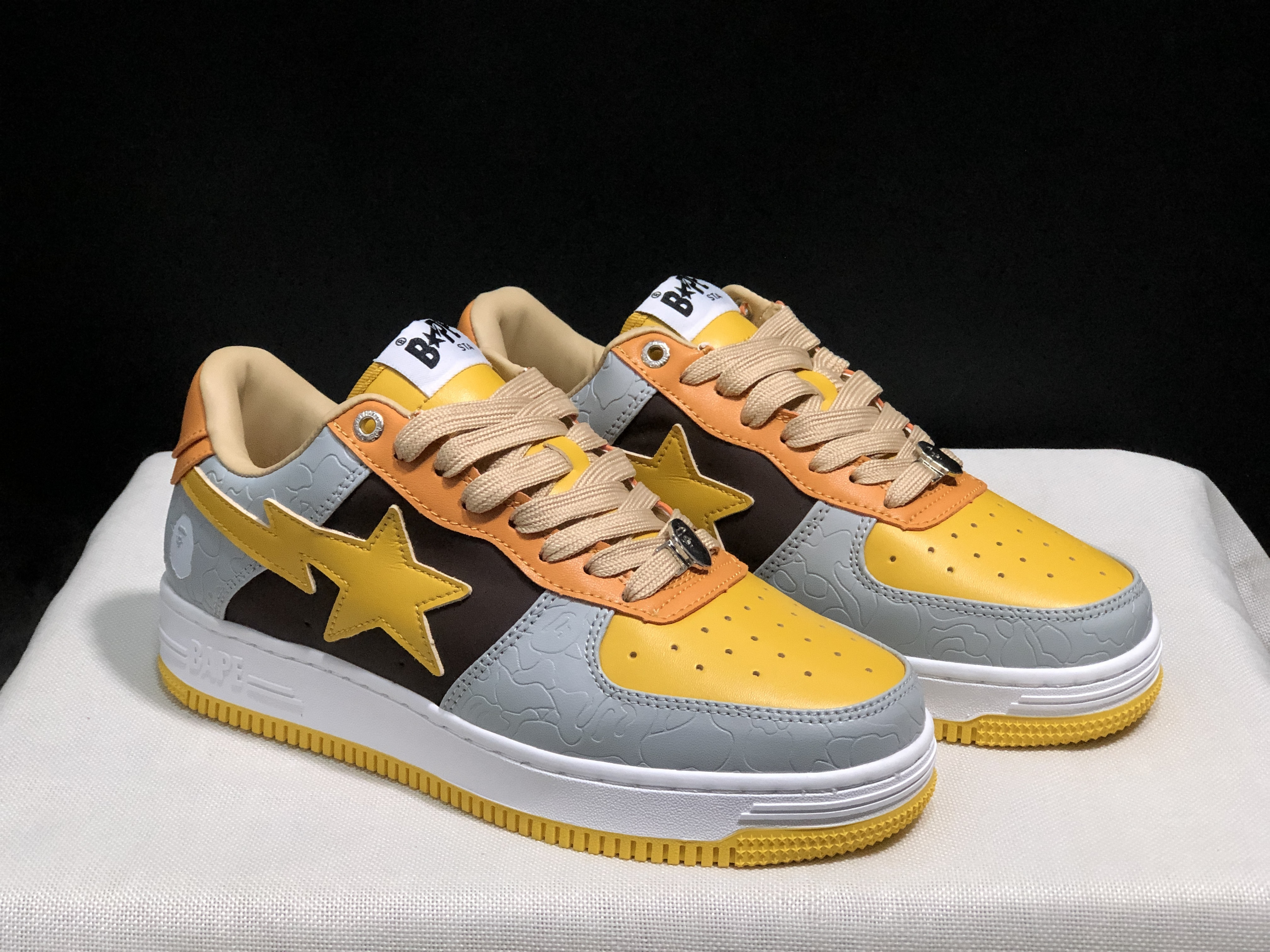 bape sta - Gris Naranjo Amarillo