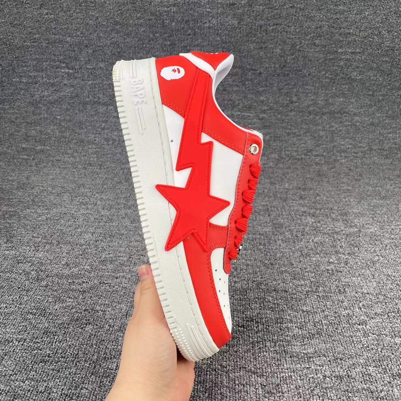 bape sta - Blanco Rojo