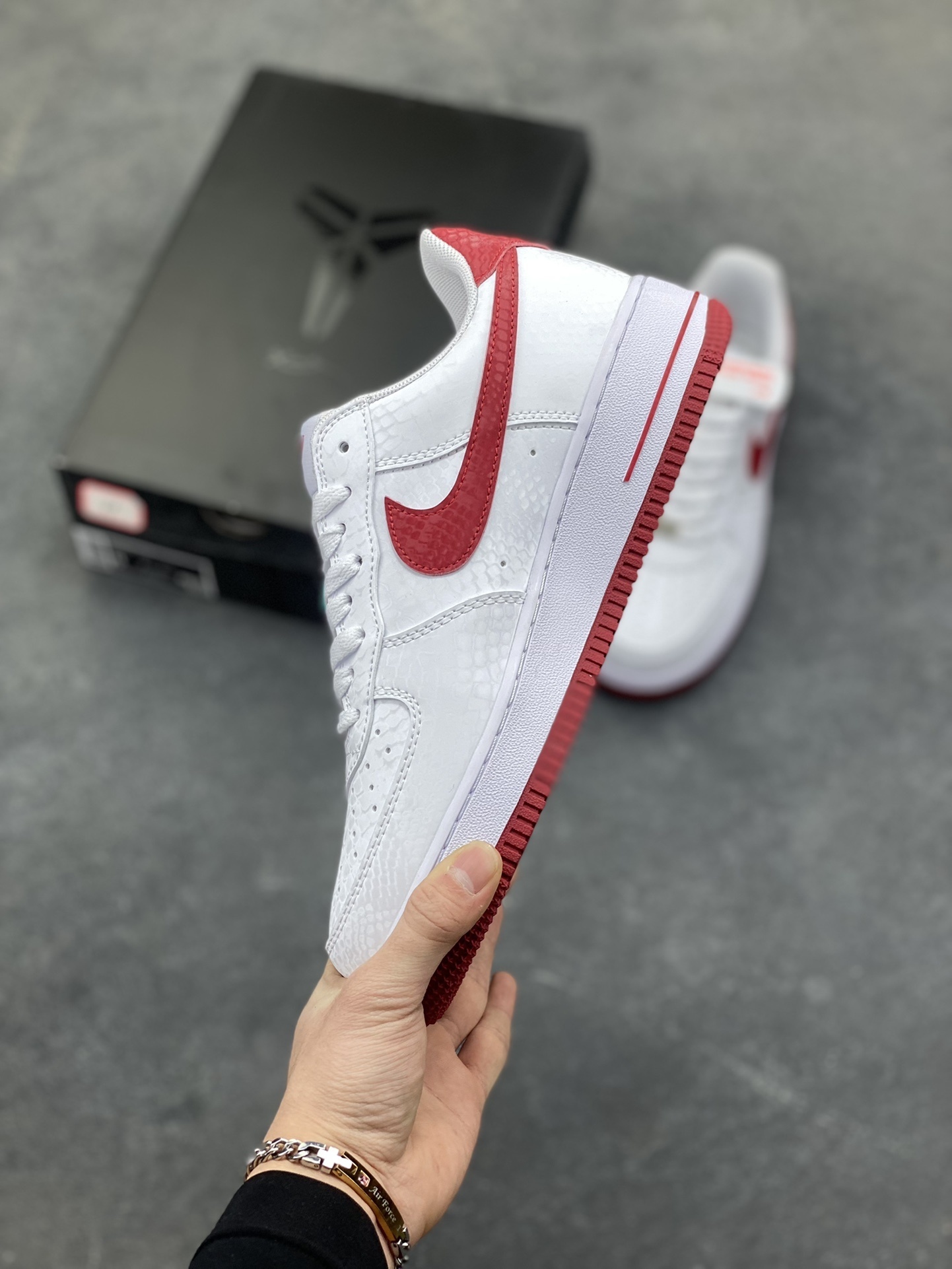 nike air force 1 - Blanco Rojo