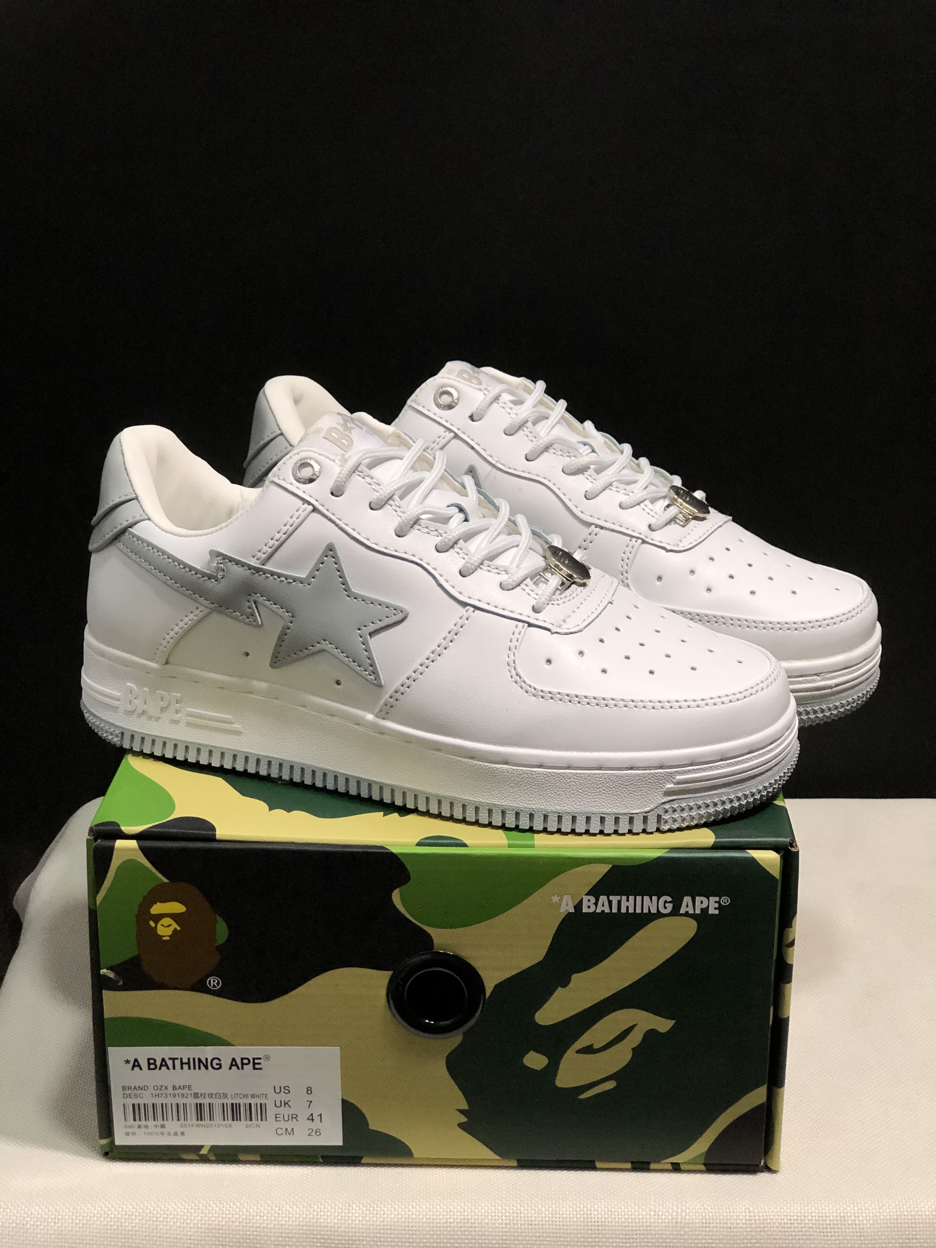bape sta - Blanco Gris