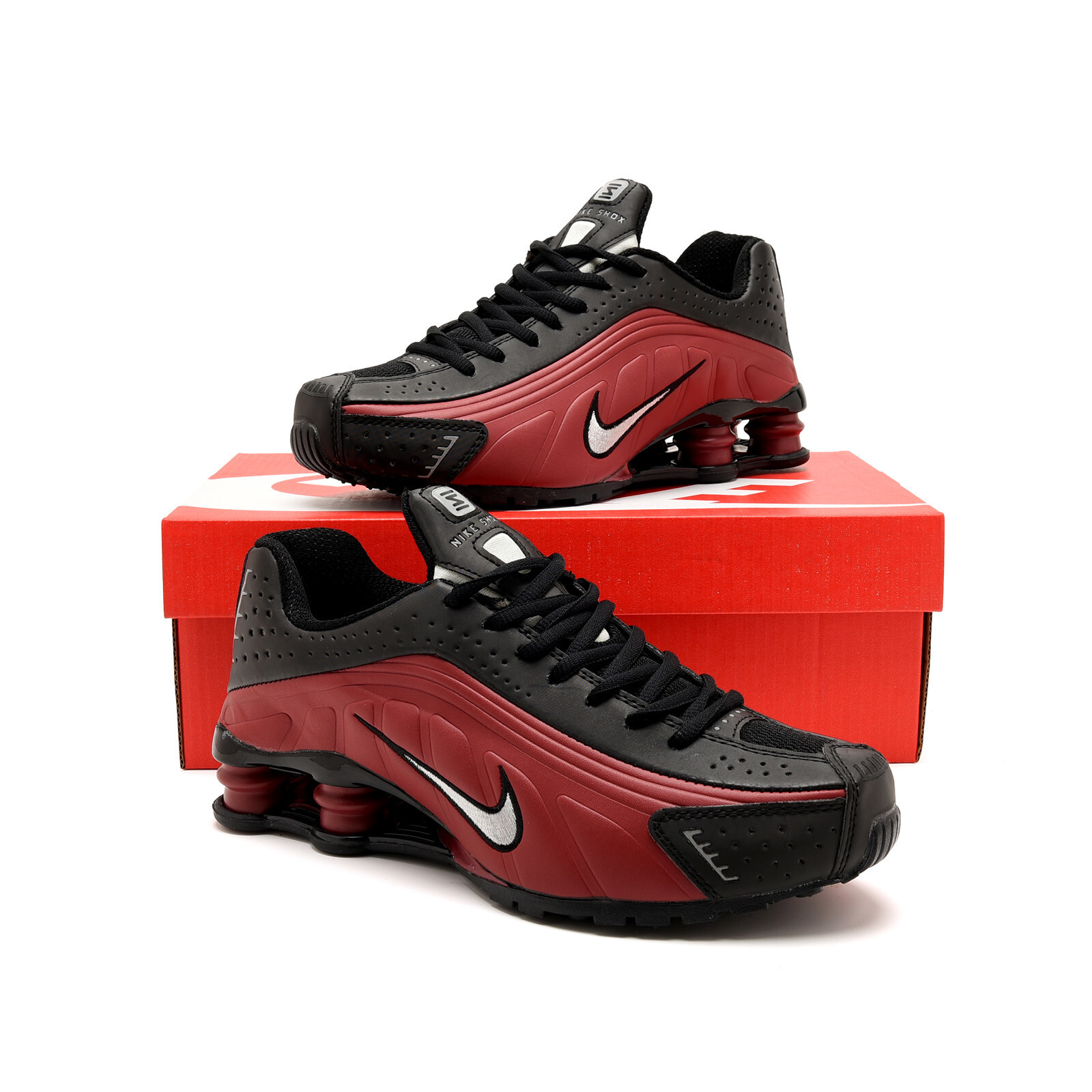 nike shox - Rojo Negro
