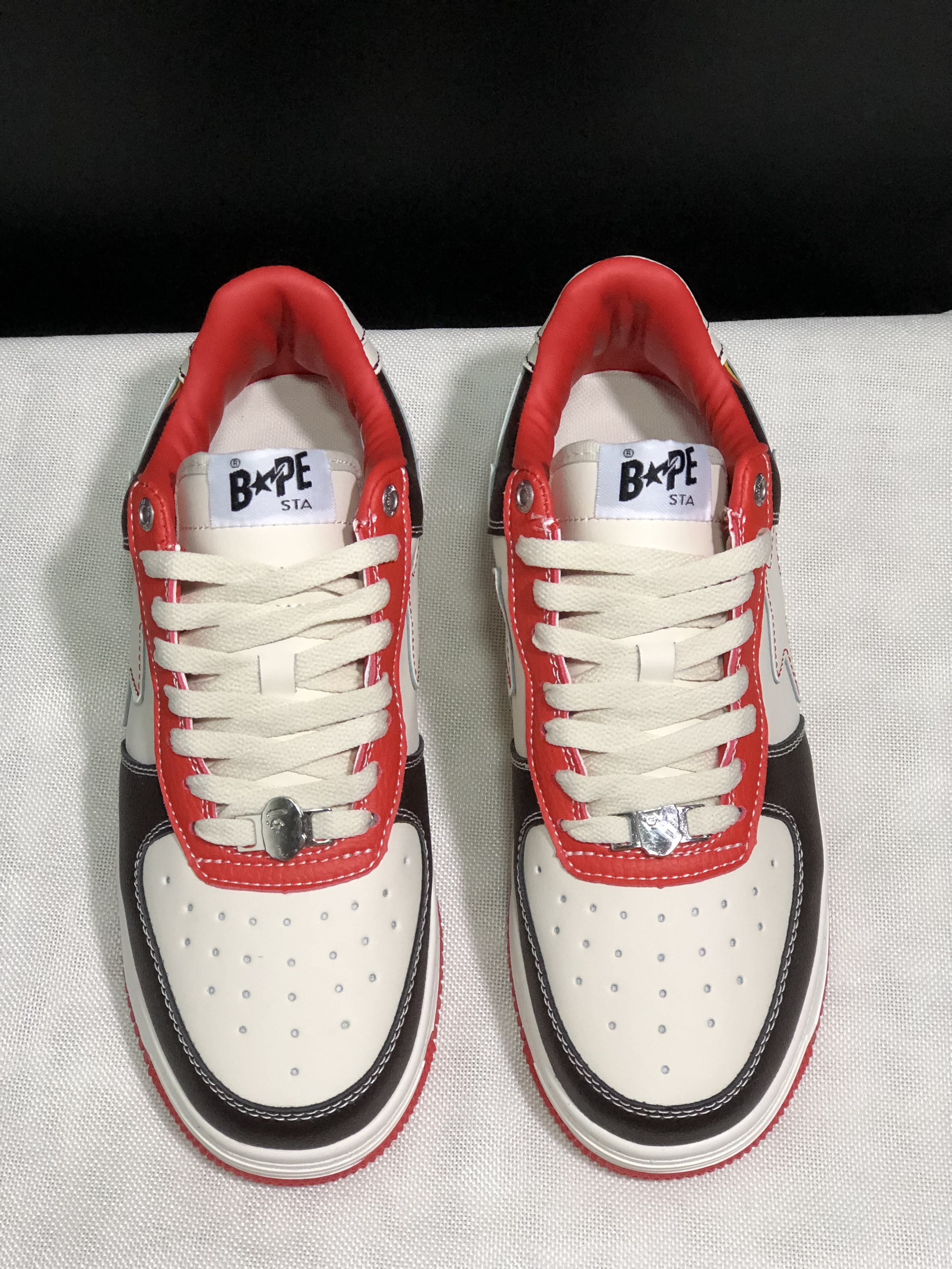 bape sta - Blanco Rojo Negro