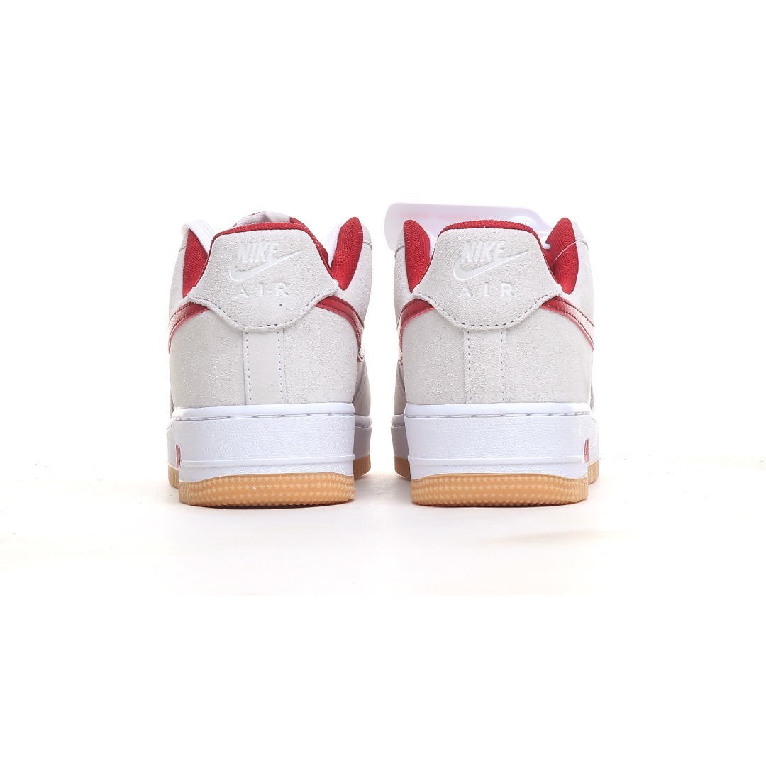 nike air force 1 - Blanco Rojo Gris