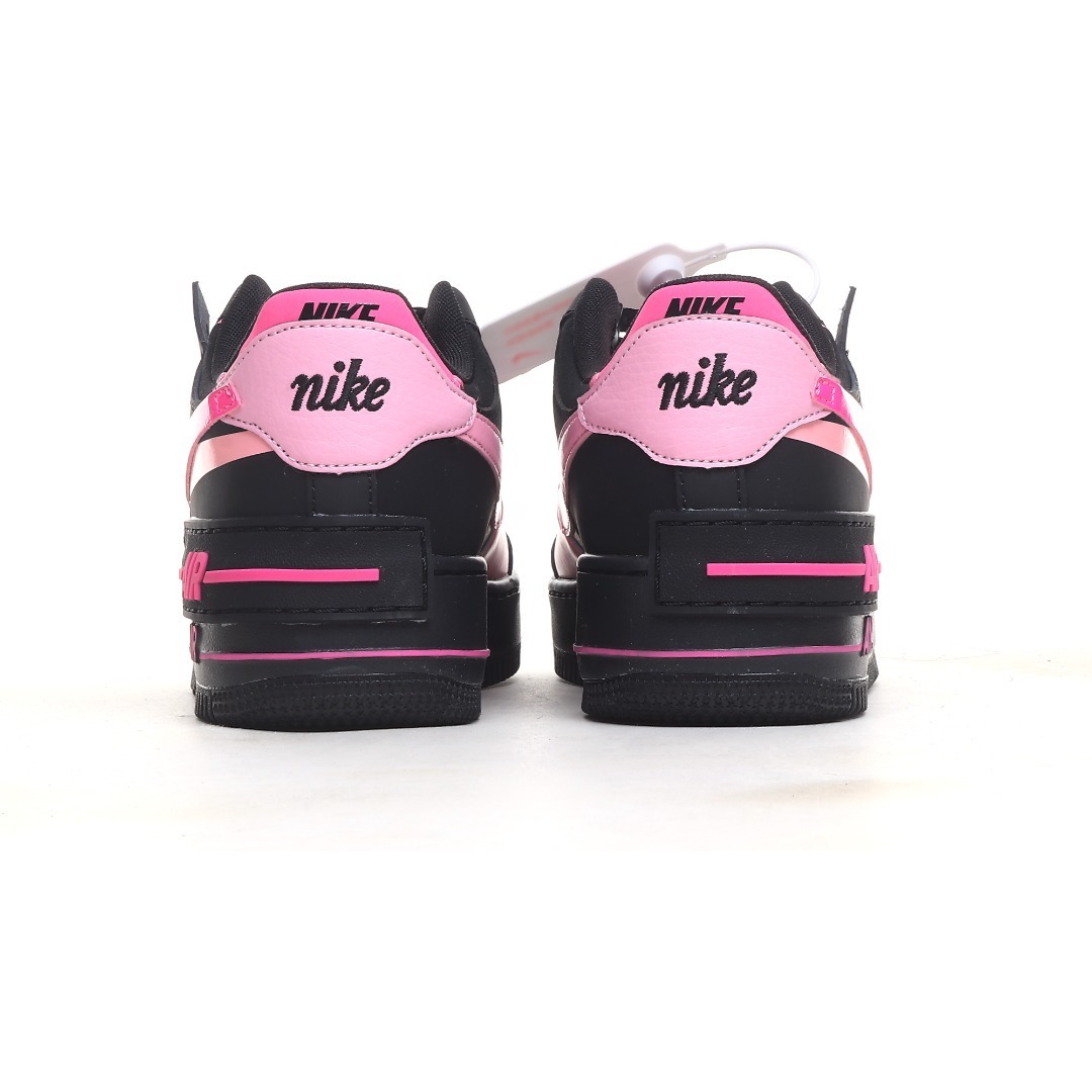 nike air force 1 - Negro Rosado