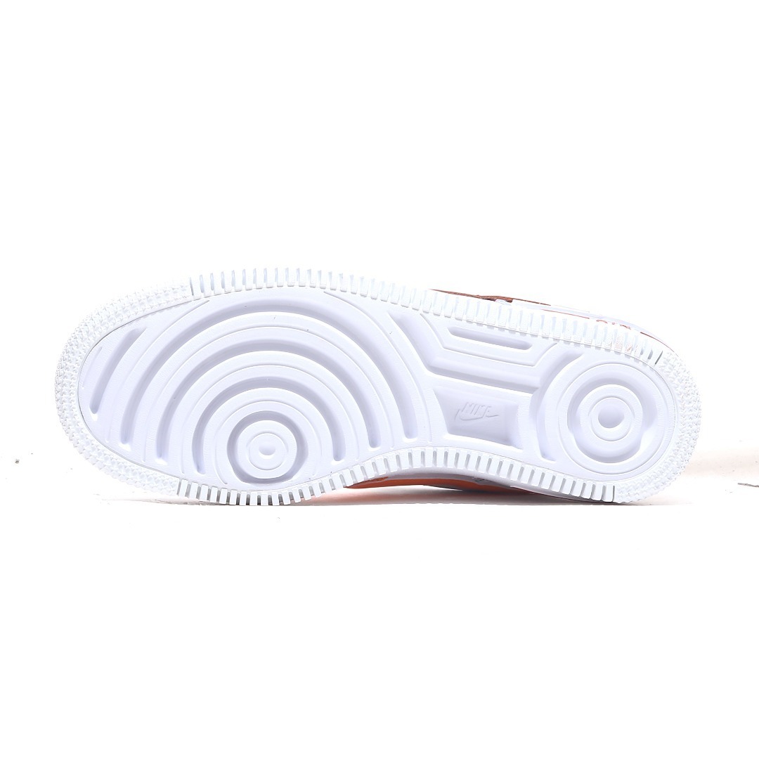 nike air force 1 - Blanco Naranjo