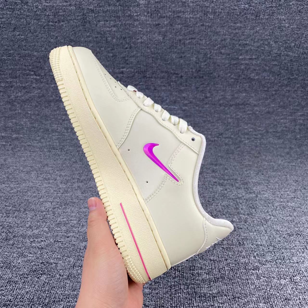 nike air force 1 - Gris Rosado