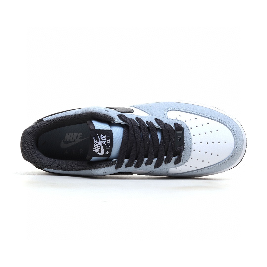 nike air force 1 - Celeste Negro Blanco