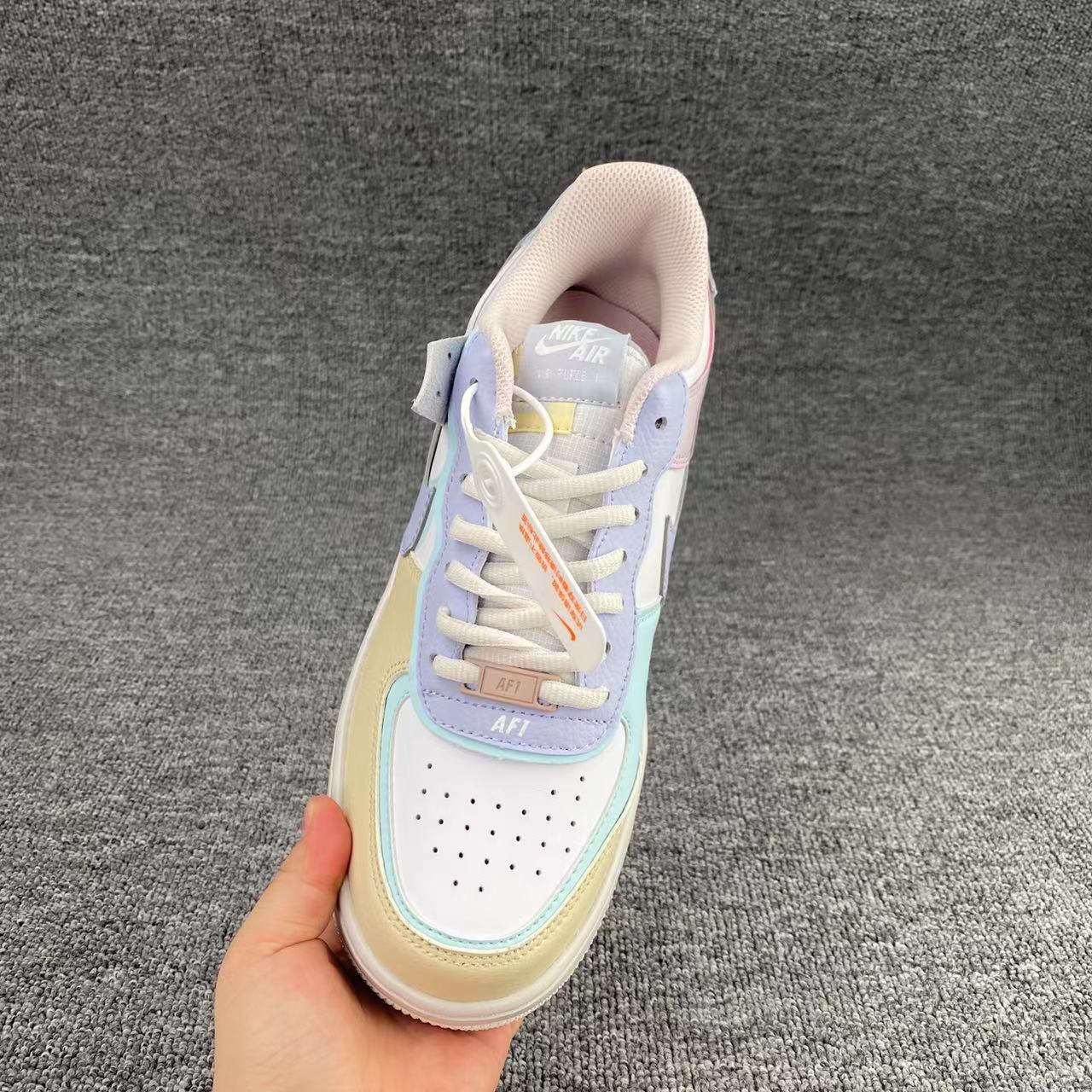 nike air force 1 - Morado Amarillo Blanco